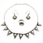Timeless Pearl 925 Sterling Silver Jewelry Set Necklace Earrings Ring for Her