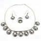 Luxury Pearl Jewelry Set 925 Silver Earrings Necklace Ring for Women Girls