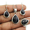Classic Sterling Silver Blue Sunstone Jewelry Set A Perfect Gift for Every Occasion