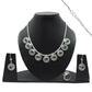 Natural Green Onyx 925 Sterling Silver Earrings Necklace Ring Set