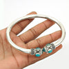 Turquoise Chalcedony Gemstone Delicate 925 Sterling Silver Anklets