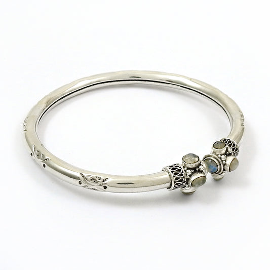 Rainbow Moonstone 925 Sterling Silver Handmade Anklets