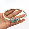 Bohemian Turquoise Chalcedony Anklets Genuine 925 Sterling Silver