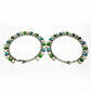 Indian Jewelry Multi Color Quartz 925 Sterling Silver Anklets