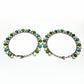 Indian Jewelry Multi Color Quartz 925 Sterling Silver Anklets