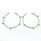 Blue Topaz Anklets 925 Sterling Silver Minimalist Jewelry
