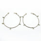 Blue Topaz Anklets 925 Sterling Silver Minimalist Jewelry