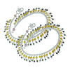 Traditional Indian Sterling Silver Anklets Handmade Ethnic Jewelry