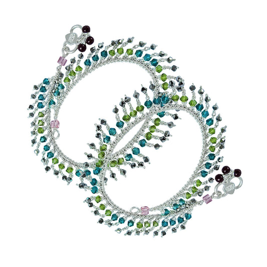 Handmade Sterling Silver Anklets Boho Jewelry for Women