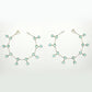925 Sterling Silver Blue Topaz Quartz Bezel Anklets for Women Girls