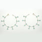925 Sterling Silver Blue Topaz Quartz Bezel Anklets for Women Girls