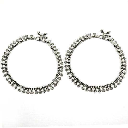 Solid 925 Sterling Silver Anklets Classic Elegant Foot Jewelry