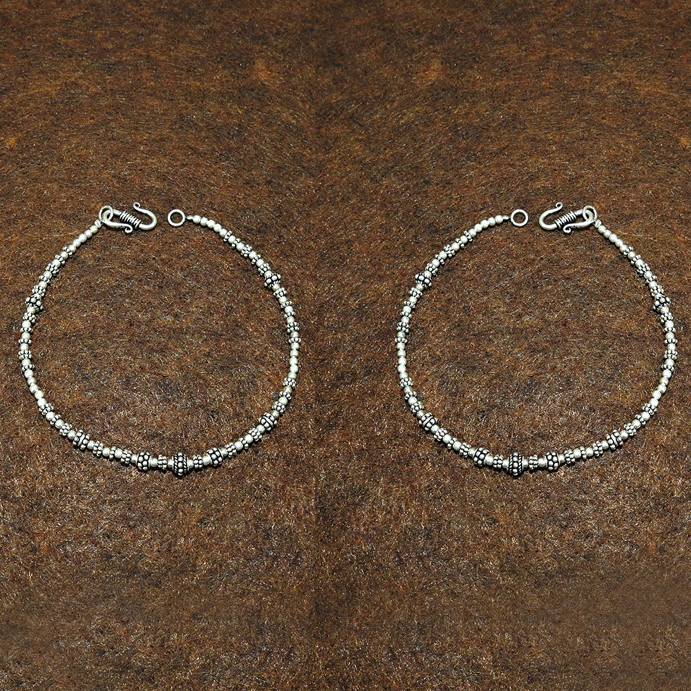 Solid 925 Silver Handmade Anklets Elegant Foot Jewelry
