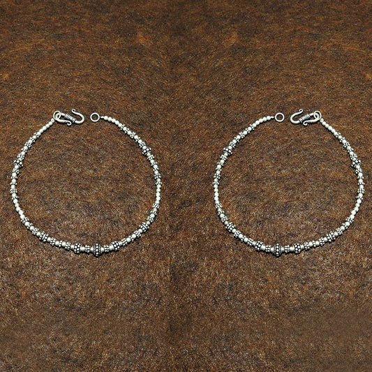 Solid 925 Silver Handmade Anklets Elegant Foot Jewelry
