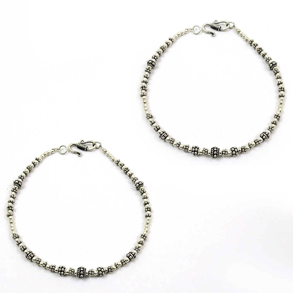 Solid 925 Silver Handmade Anklets Elegant Foot Jewelry