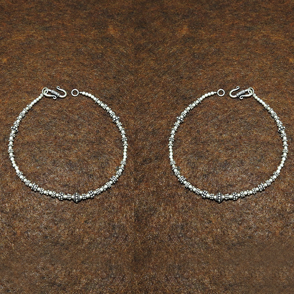 Solid 925 Silver Handmade Anklets Elegant Foot Jewelry