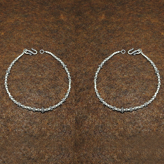 Solid 925 Silver Handmade Anklets Elegant Foot Jewelry