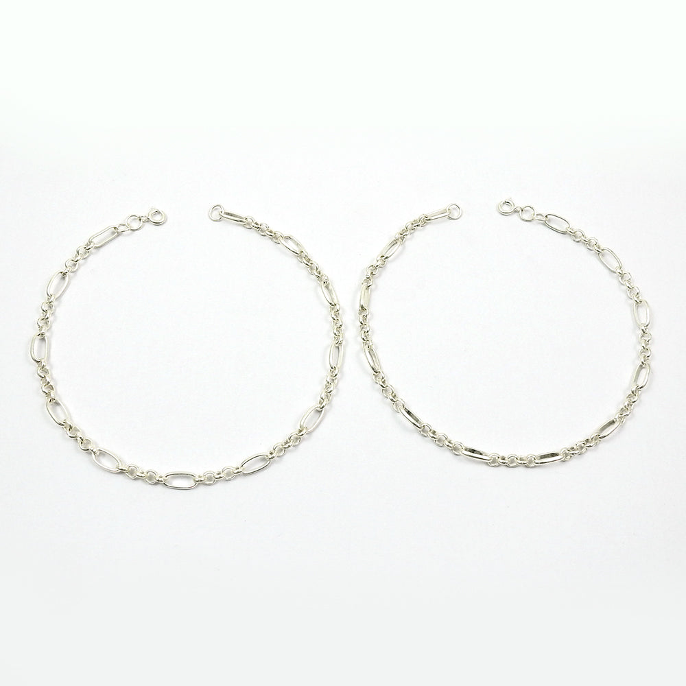 Classic 925 Silver Ankle Bracelet Foot Jewelry for Women Girls