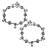 Oxidized Sterling Silver Anklets Elegant Foot Jewelry