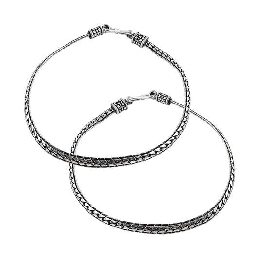 Antique Sterling Silver Handmade Tribal Anklets Women Jewelry