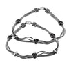 Ethnic Floral Oxidized Silver Anklets Royal Indian Jewelry