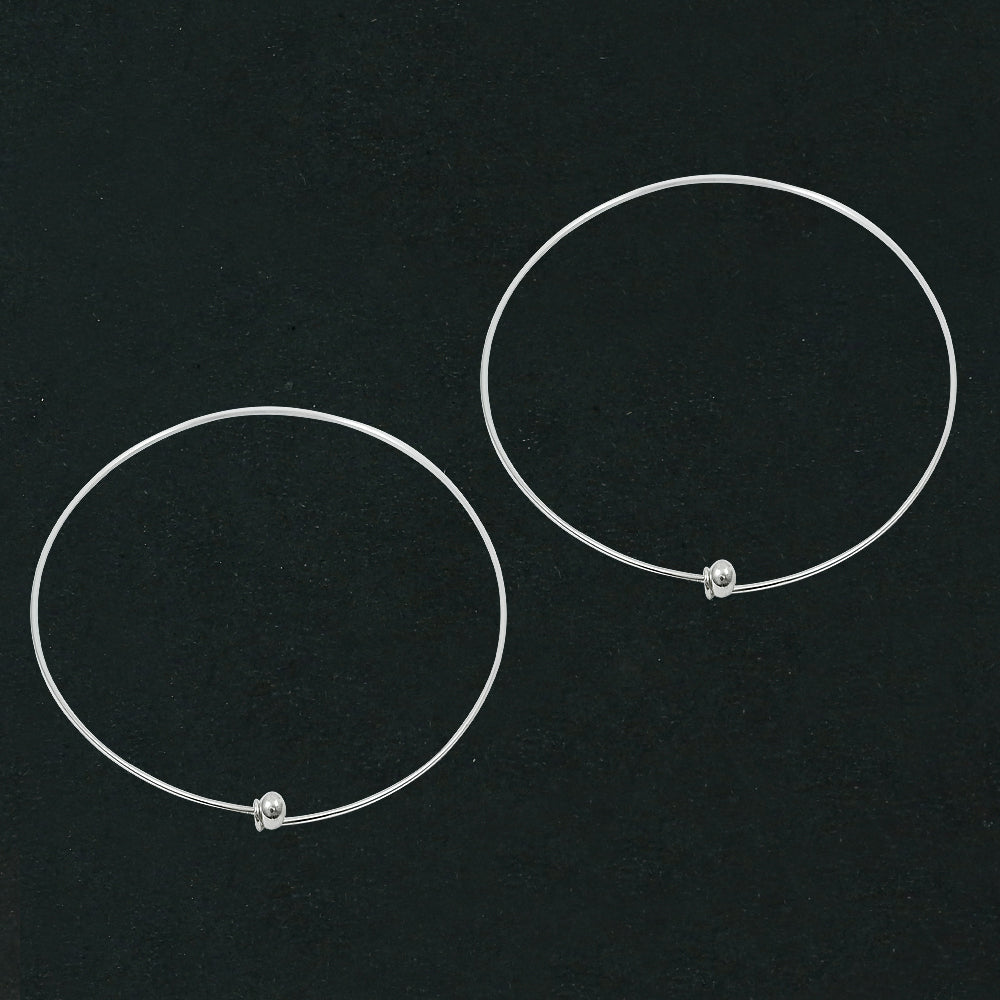 Traditional Indian Oxidized Silver Anklets Festive Design