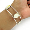 925 Sterling Silver Natural Mother Of Pearl Handmade Bangle