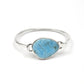 Antique Look 925 Sterling Silver Natural Larimar Gemstone Bangle