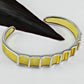 925 Sterling Silver Citrine Quartz Open Cuff Bangle