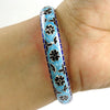 925 Sterling Silver Handmade Enamel Cuff Bangle