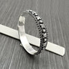 Natural Pearl Jewelry 925 Sterling Silver Bangle Artisan For Women O89