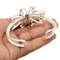 Natural Amethyst Gemstone Cuff Flower Purple Bangle 925 Sterling Silver Q1