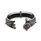 925 Silver Natural Ruby Gemstone Statement Bangle Woman Jewelry