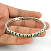 Natural Peridot Gemstone Spiritual Jewelry 925 Sterling Silver Bangle