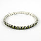 Natural Peridot Gemstone Spiritual Jewelry 925 Sterling Silver Bangle