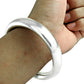 Solid 925 Sterling Silver Hollow Bangle Gift Jewelry