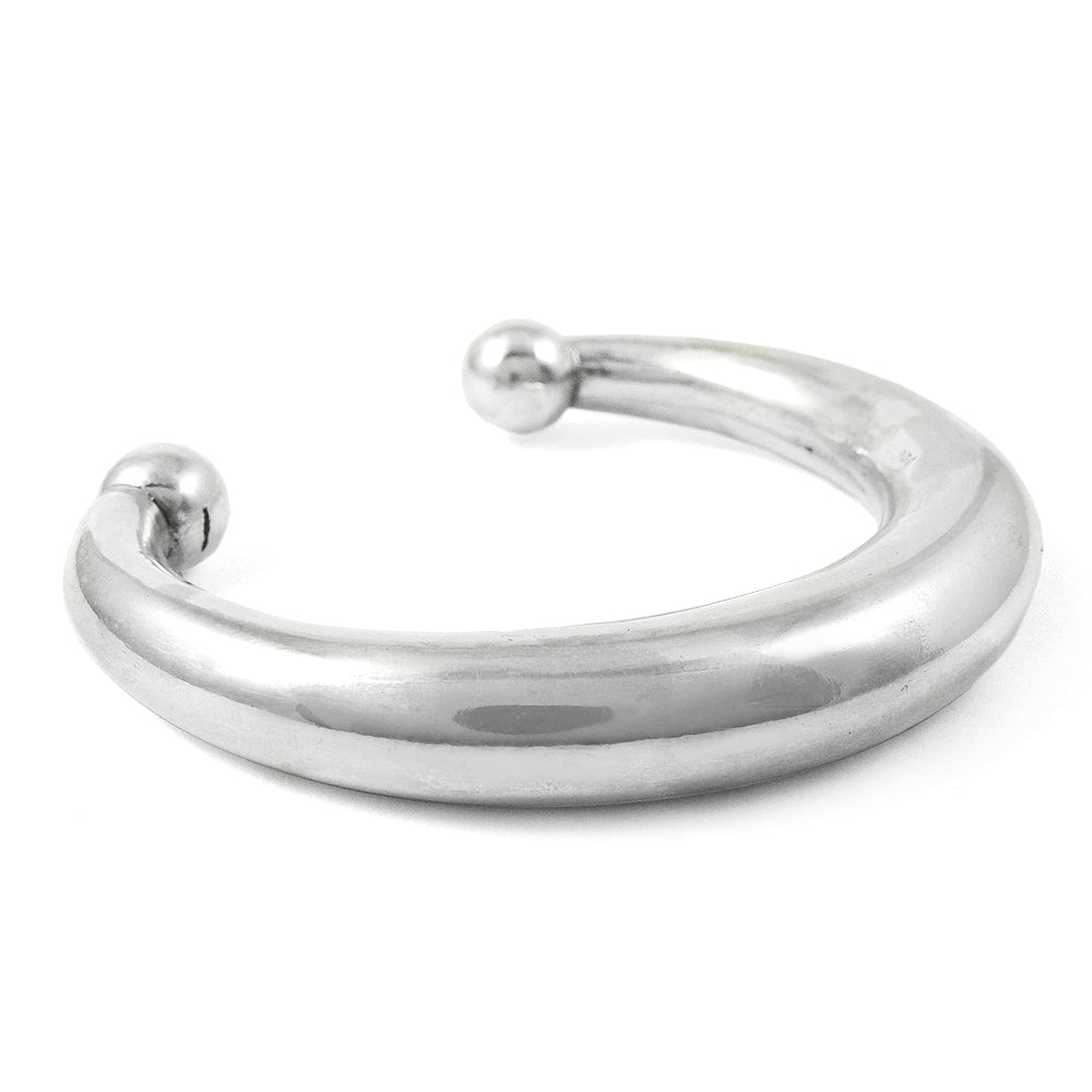 Handmade Solid 925 Sterling Silver Hollow Cuff Bangle