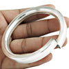 Solid 925 Sterling Silver Handmade Hollow Cuff Bangle