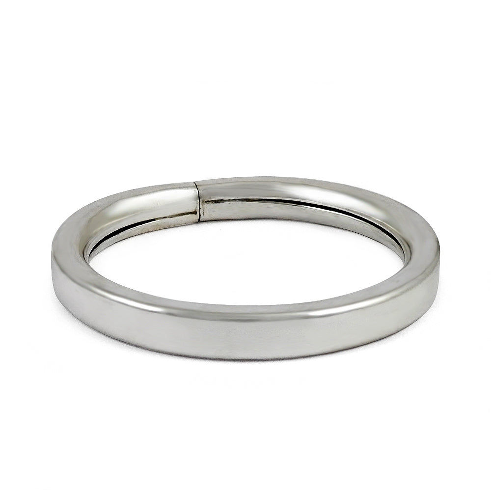 Solid 925 Sterling Silver Handmade Hollow Cuff Bangle