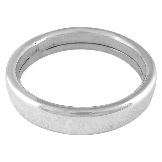 Solid 925 Sterling Silver Hollow Bangle for Men & Women