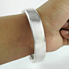 Solid 925 Sterling Silver Hollow Bangle for Men & Women