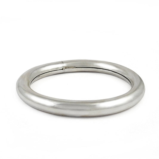 Elegant Solid 925 Sterling Silver Hollow Bangle