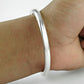 Solid 925 Sterling Silver Cuff Bangle Party Wear Jewelry
