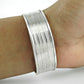 Solid 925 Sterling Silver Open Cuff Bangle for Everyday Wear