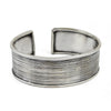 Solid 925 Sterling Silver Open Cuff Bangle for Everyday Wear