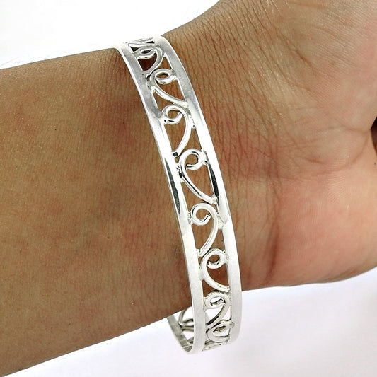 Timeless Solid 925 Sterling Silver Women’s Bangle