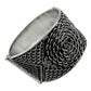 Solid 925 Sterling Oxidized Silver Designer Cuff Bangle