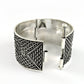 Solid 925 Sterling Oxidized Silver Designer Cuff Bangle