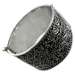 Vintage 925 Sterling Oxidized Silver Wide Designer Cuff Bangle