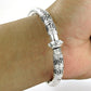 Solid 925 Sterling Silver Artisan Statement Bangle